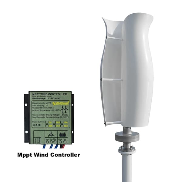 Vindmølle, Effektiv Energiomdannelse, Brugervenlig Installation,24V, Med gratis controller-a, 5000W-a
