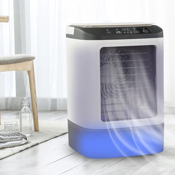 Bærbar Aircondition, USB-drevet, Multifunktionel Blæser,HVID