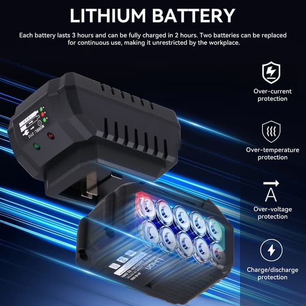 Kabelskärare, Elektrisk Hydraulisk, Lätt Design,2 batteri