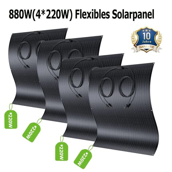 Flexibelt solkit, hög effektivitet, mångsidig användning,240W * 4