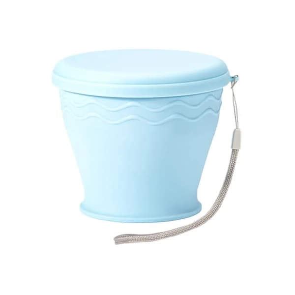 Silikonmugg, Sammanfallande Design, Bärbar och Lättviktig,Blå