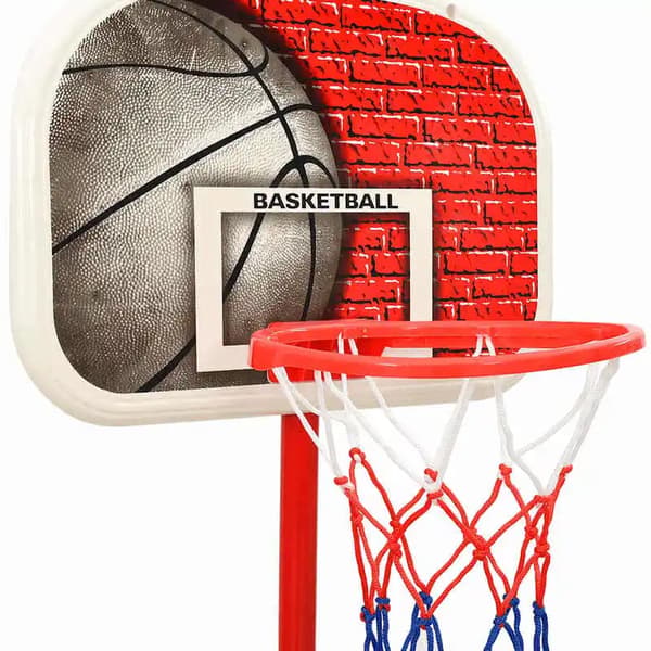 Basketball Sæt, Justerbar Højde, Nem Samling,Multifarvet