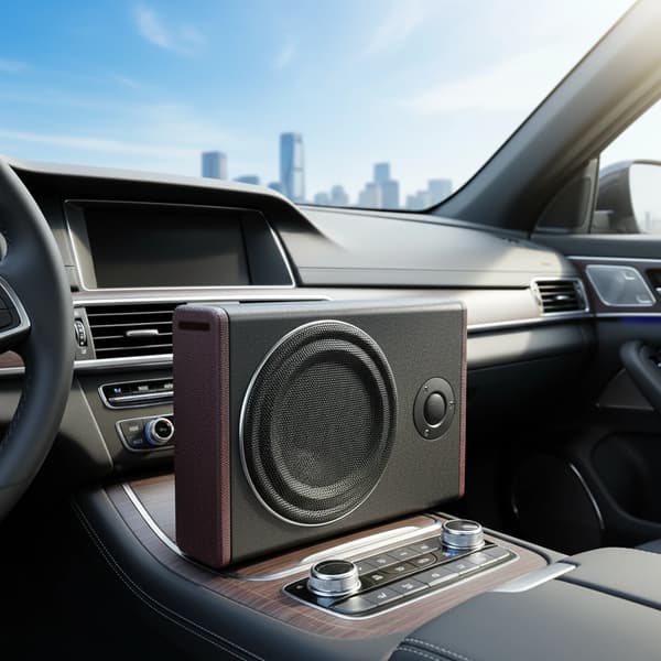 Subwoofer, Dyb Basydelse, Kompakt Design,sort