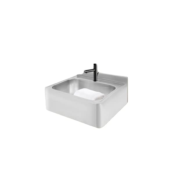 Badrumshandfat, 304 rostfritt stål, väggmonterad design,Silver