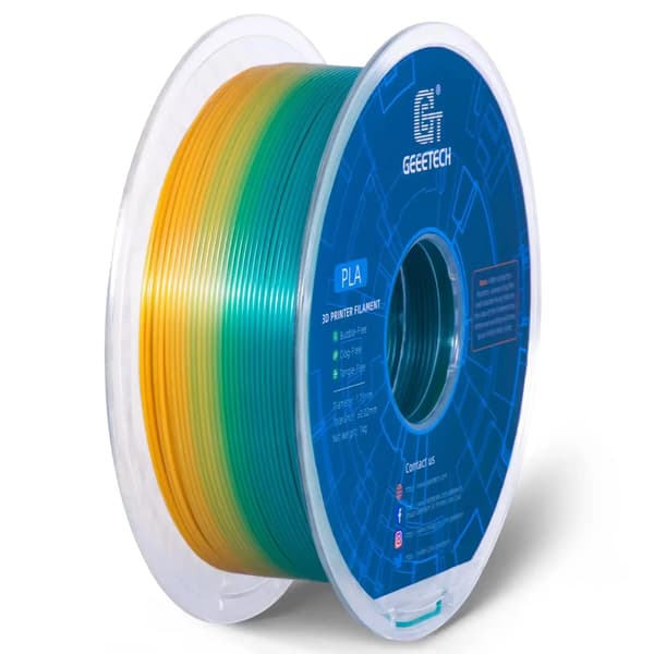 3D-printer filament, miljøvenlig PLA, lav krympning,Farvegradient