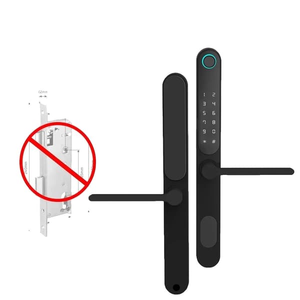 Smart Mortise Lock, Bluetooth-anslutning, Flera upplåsningsmetoder,Ingen mortise
