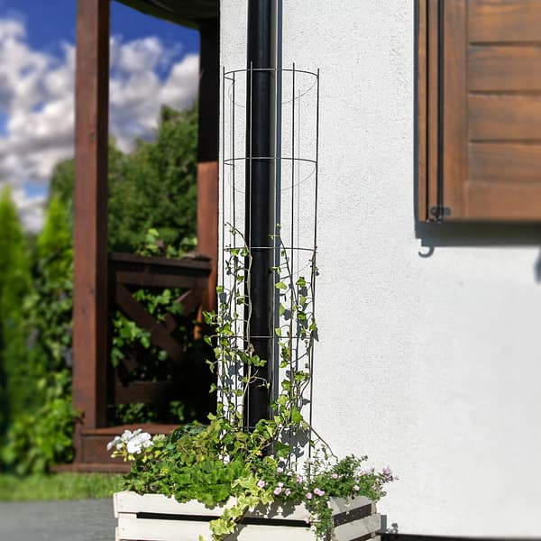 Pergola, Metal Konstruktions, 120 cm Højde,sort