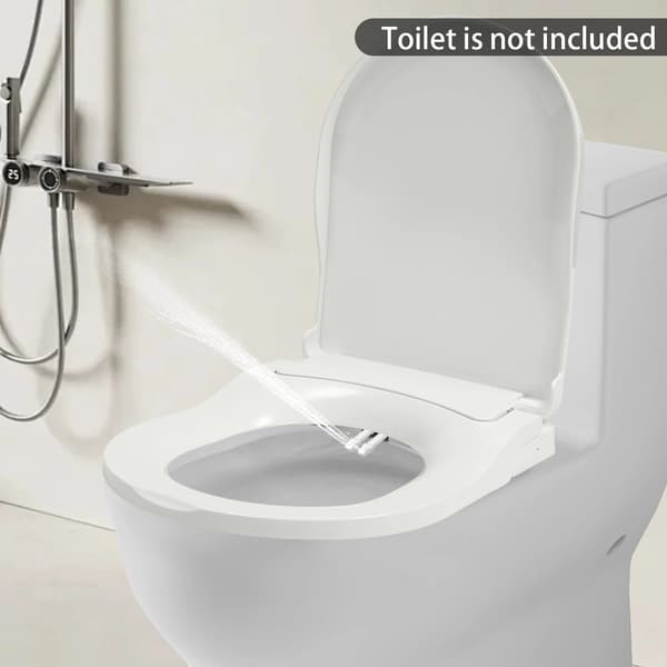 Bidettoalettstol, Dubbelmunstycke, Miljövänlig Design,VIT