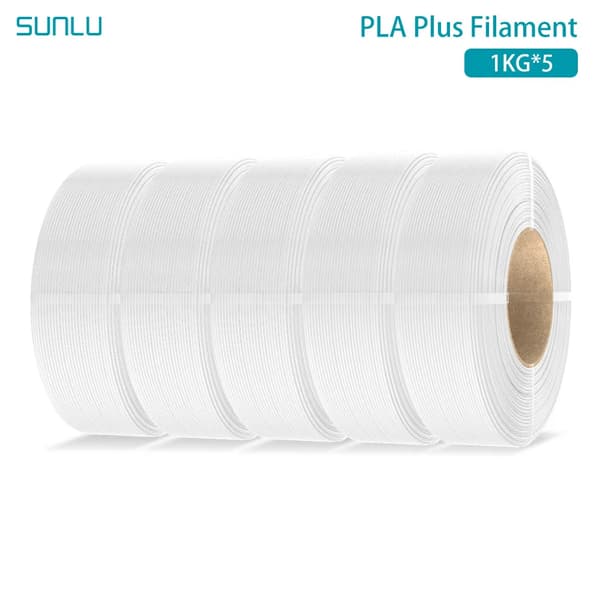 3D-skrivarfilament, PLA+, 1,75 mm diameter,Vit
