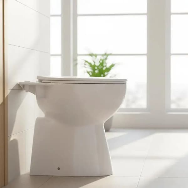 WC, Sifonipuhdistus, Kaksoispesujärjestelmä,Valkoinen
