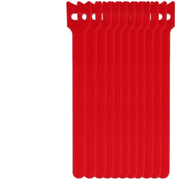Aftagelige Kabelbindere, Holdbart Nylon, Flerbrugsanvendelse,Rød, 200pcs-b