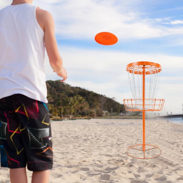 Disc Golf Korg, Bärbar Design, Hållbar Järnkonstruktion,GUL