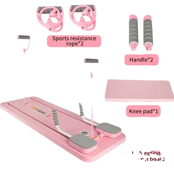 Pilatesbräda, Automatisk Återstuds, Fällbar Design,Rosa
