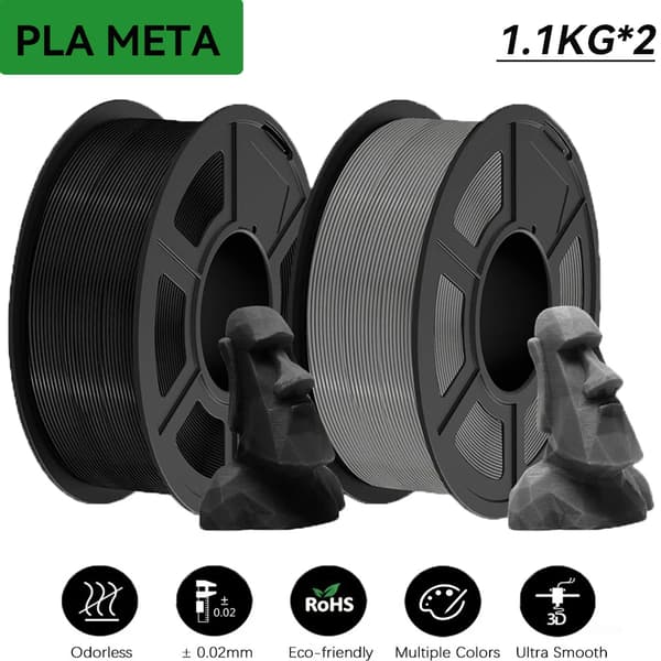 3D-printer filament, PLA-material, alsidig kompatibilitet,PLA Meta BKGY