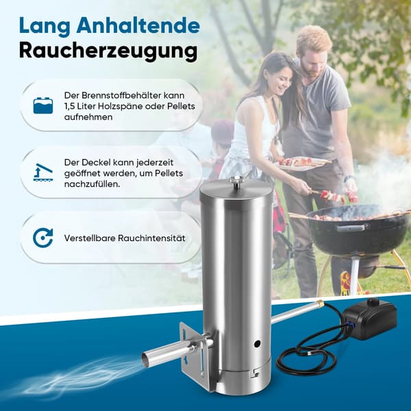 Kallröksgenerator, Rostfritt Stål, Kompakt Design,VIT