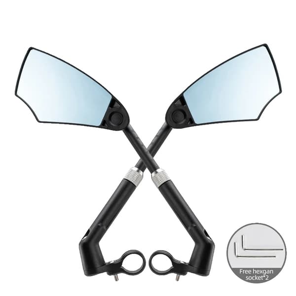 Cykel Backspegel, 360° Rotationsjustering, Antireflexdesign, 1 par