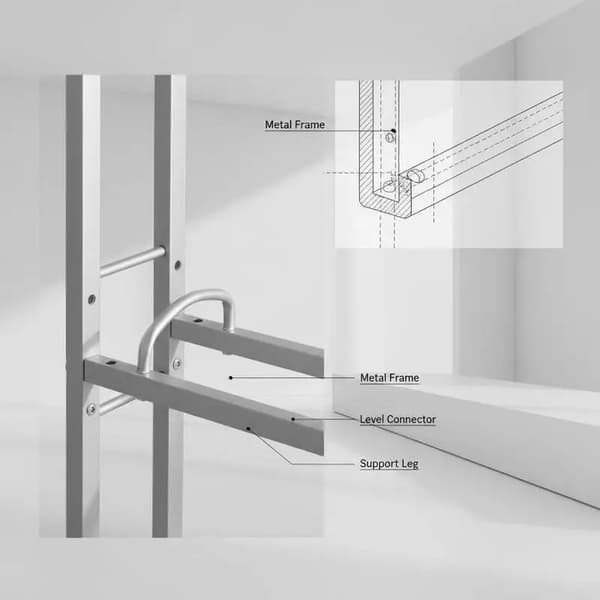 Vattenkanna Hållare, Dubbelradig Design, Rymmer 10 Flaskor,Grå