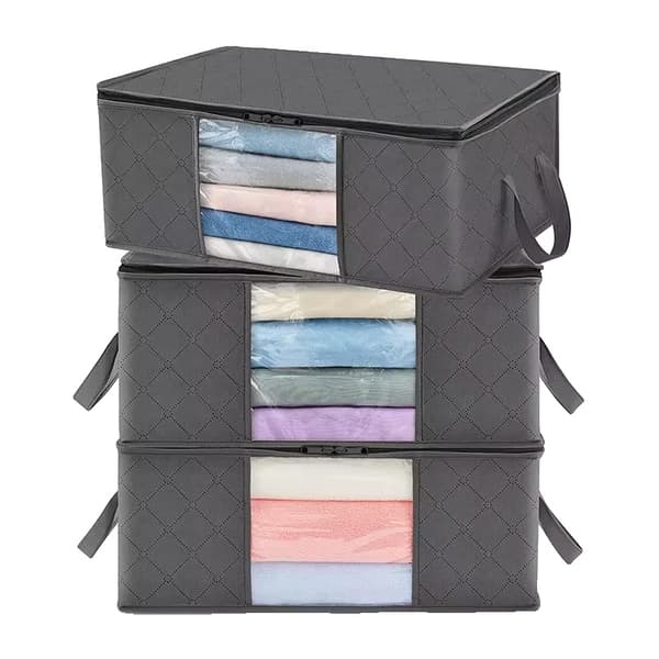 Förvaringspåsar, Stor Kapacitet, Fällbar Design,3st 90L
