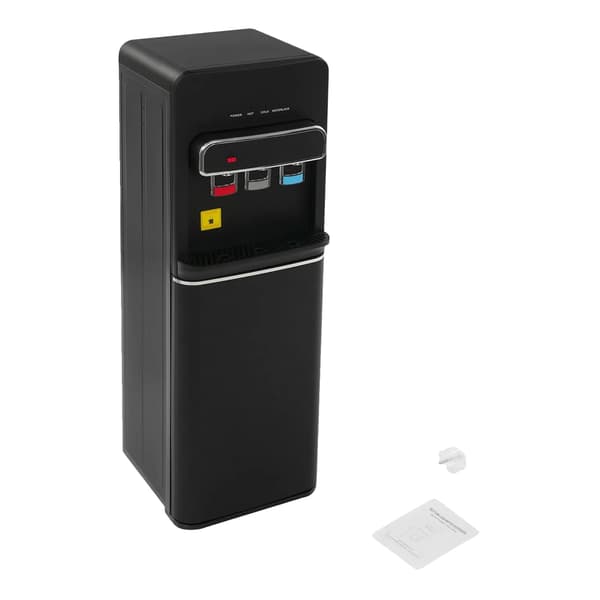 Vanddispenser, Bundlæsning, Kold Varm Rumtemperatur,sort
