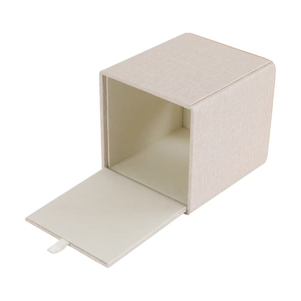 Vævsboks, Borddesign, Magnetisk Base,Off-white