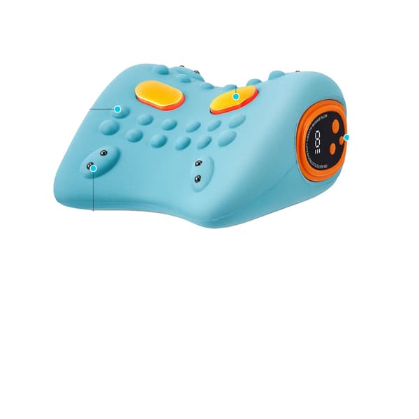 Nackmassagerare, EMS, Värme & Vibration,Blå