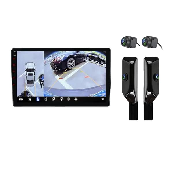 Carplay, Touchscreen-interface, Navigationssystem, kompatibel med Mazda 5 2005-2010 2010-2015,V9 Plus (6GB 128GB) 360 Sort A