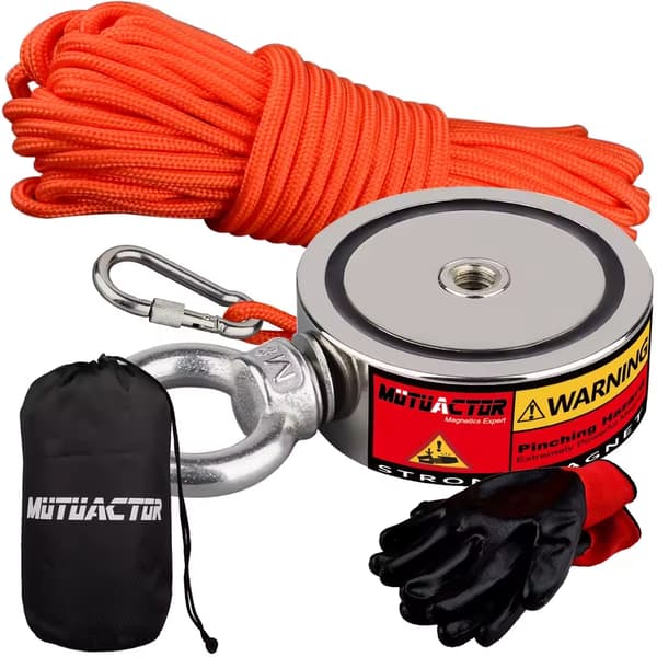 Magnetset, 350 lbs lyftkapacitet, hållbart neodymiummaterial,350lbs Rotable