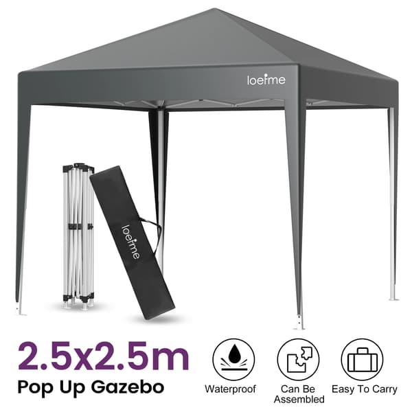 Pop Up Telt, Nem Opsætning, Holdbart Design,Grå