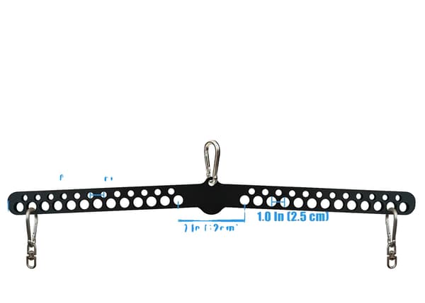 Lat Pulldown Bar, Tungt Stål, Multi-Grepp Design,KORT PLATTA STÅNG 77CM