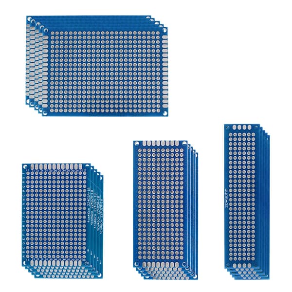 PCB-levyt, 2x8cm, 3x7cm, 4x6cm, 5x7cm, 1,6mm paksuus
