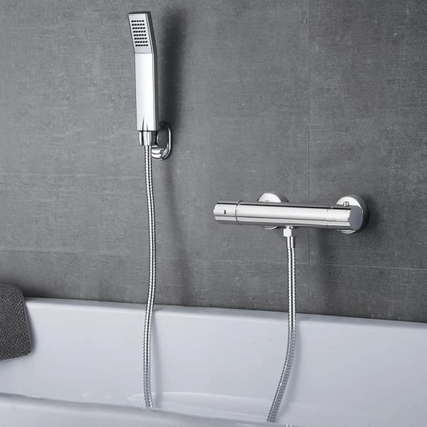 Duschblandare, Termostatisk Kontroll, Kromfinish,Silver