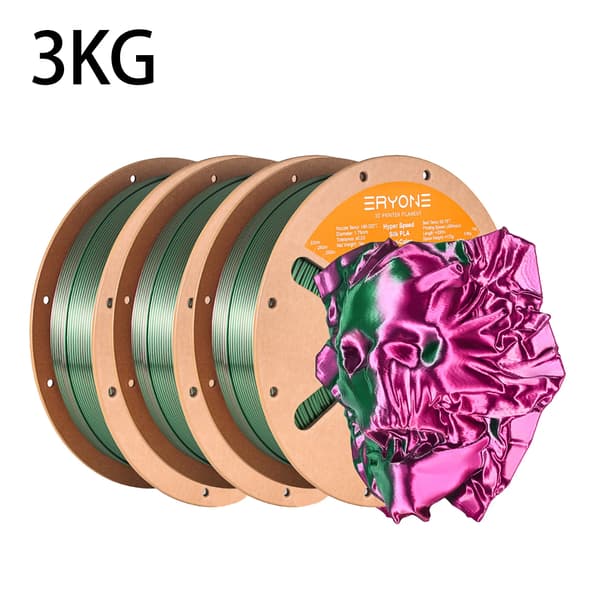 3D-printer filament, PLA-materiale, høj kvalitet finish,Rød Gre-3kg