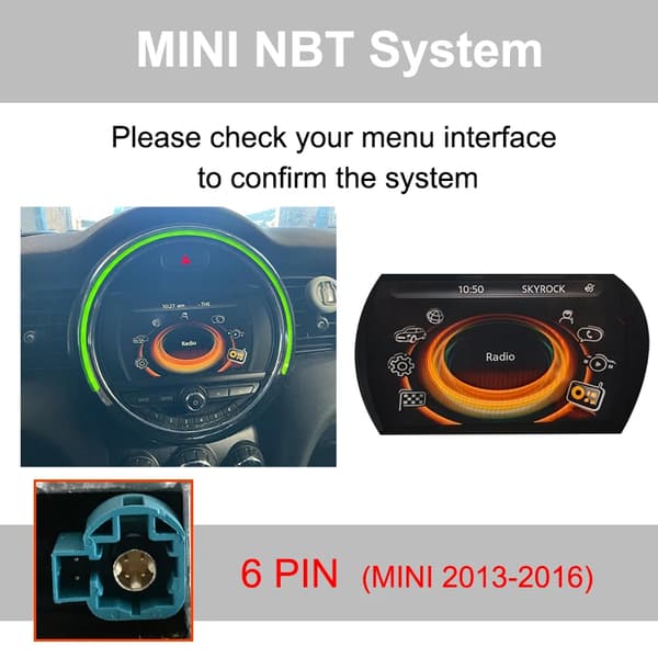 CarPlay og Android Auto Interface, Trådløs Forbindelse, Nem Installation,NBT