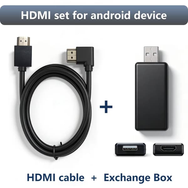 HDMI-kabelanslutning, stöder Carplay, synkroniseringsdisplayfunktionalitet,För VW HDMI