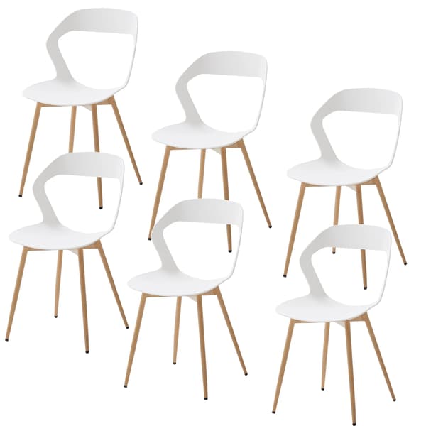Matstol, Ergonomisk Design, Minimalistisk Modern Stil,Vit