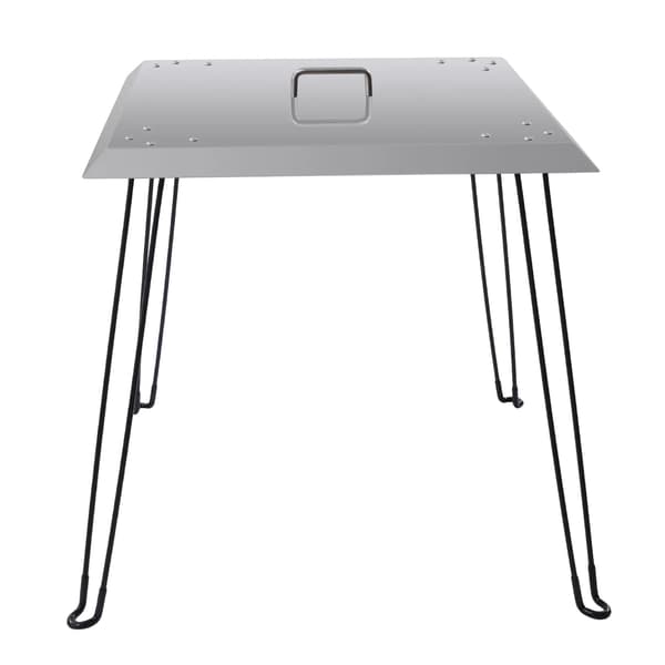 Värmeskydd, Rostfritt Stål, Fällbar Design,Ljusgrå