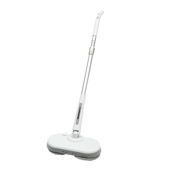 Trådlös elektrisk spinmopp, sprayfunktion, LED-lampa,VIT, EU