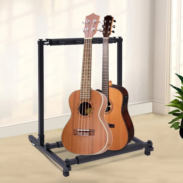 Gitarrställ, rymmer 3 gitarrer, industriell design,Svart