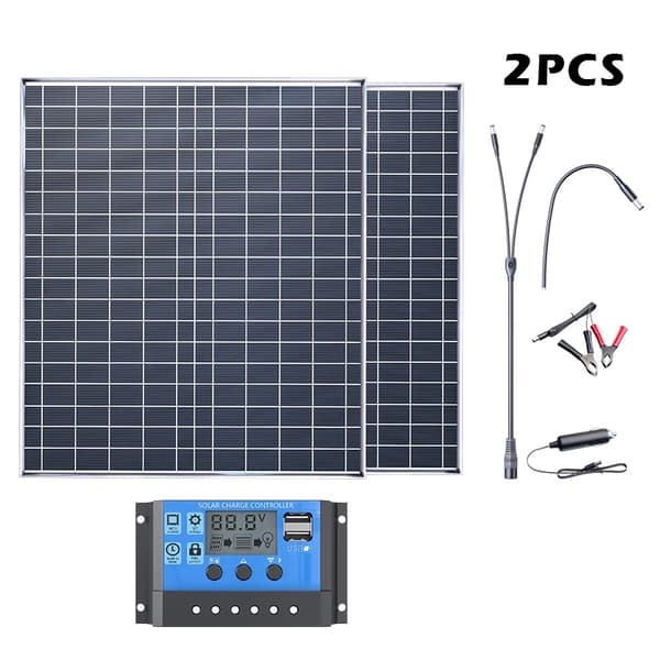 Solpanelset, 1000W Effekt, Hög Effektivitet,2PC Kits