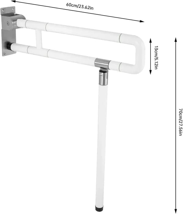 Grebsrør, Foldbart Design, 100 kg Belastningsevne,HVID