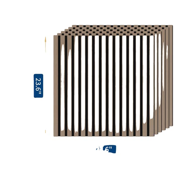 Akustiske paneler, premium lydabsorption, nem installation,6Pcs - 9mm tykkelse