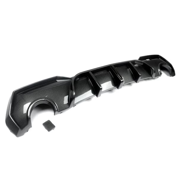 Bageste kofanger diffuser, LED lys, sporty design,kulstoflook