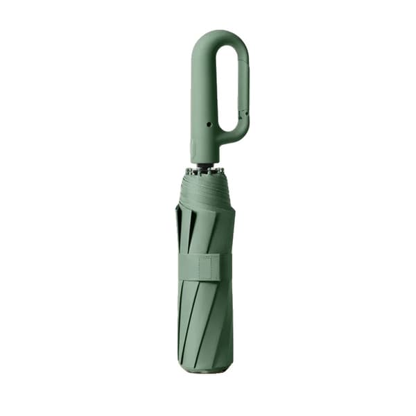Paraply, Fuldautomatisk, Vind- og Regnresistent,Jern-c, 8K-c, grøn-105CM