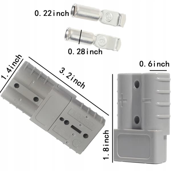 Strømstik, 50A vurdering, alsidig kompatibilitet,10Pcs 50A