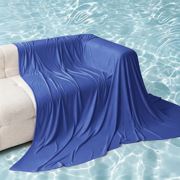 Køle tæppe, åndbart design, let konstruktion,DYP BLÅ, 200x230cm-a