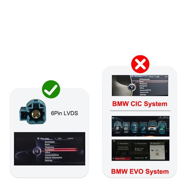Carplay Decoder, Kompatibel med luksusbils NBT-systemer, Nem installationssupport,NBT System