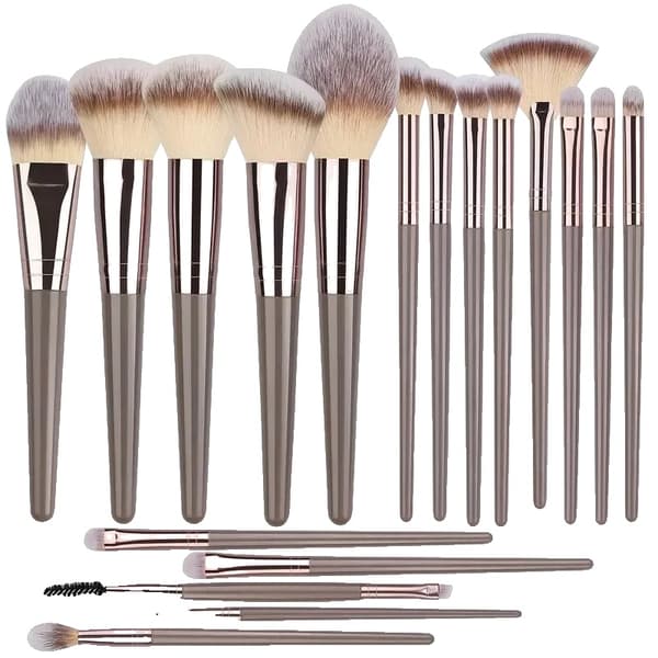 Makeupborstar Set, Syntetiskt Hår, Mångsidig för Alla Makeuptyper,18BR