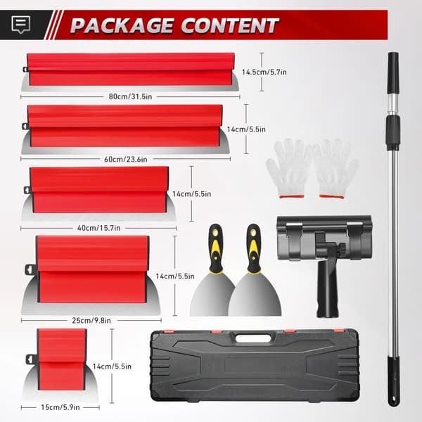 Skrapa Set, Ergonomisk Design, Hållbar Konstruktion,Röd