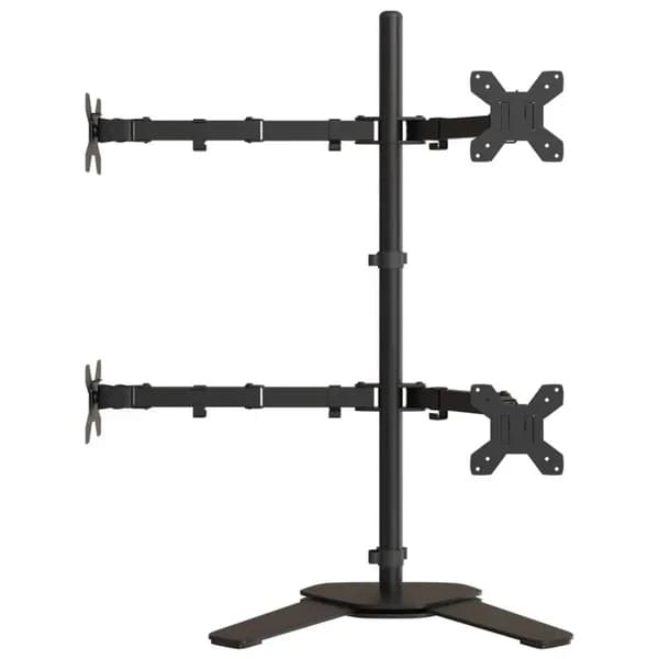 Monitorställ, Justerbar Höjd, Robust Stål Design,Svart