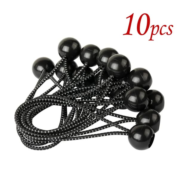 Bold Bungee Snore, 15 cm Længde, Kraftig Konstruktion,Sort-Hvid 10stk